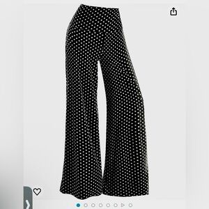 Aerolina Palazzo pants: stretchy, comfortable, flattering, fashionable size med